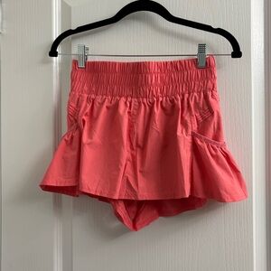 Free People movement get your flirt on shorts. Worn once. Hibiscus. XS